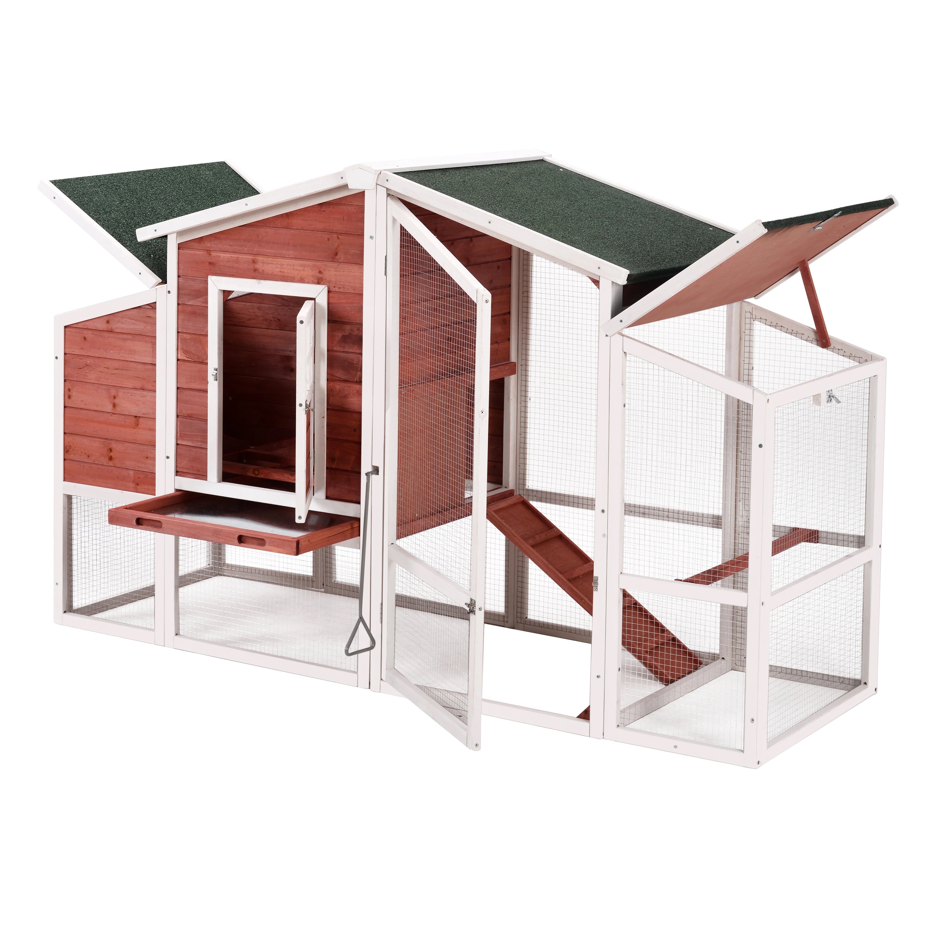 Emmett Star™ Barn-Style Chicken Coop & Run (up to 4 chickens)