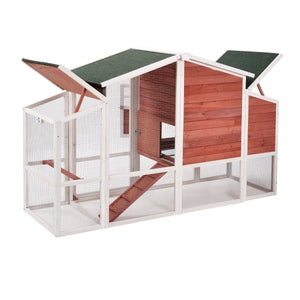 Emmett Star™ Barn-Style Chicken Coop & Run (up to 4 chickens)