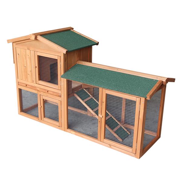 Emmett Star™ Split Level Chicken Coop & Run (up to 3 chickens)