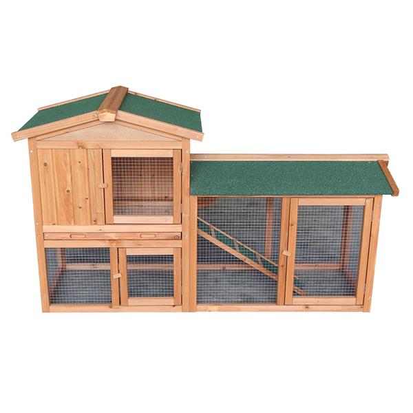 Emmett Star™ Split Level Chicken Coop & Run (up to 3 chickens)